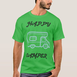 Camiseta Camping Feliz Acampamento retrô