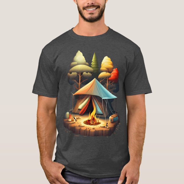 Camiseta Camping Inent Design girl (Frente)