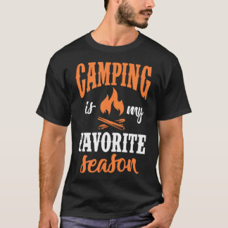 Camiseta Camping Is My Favorite Season Camper Campfire Hiki