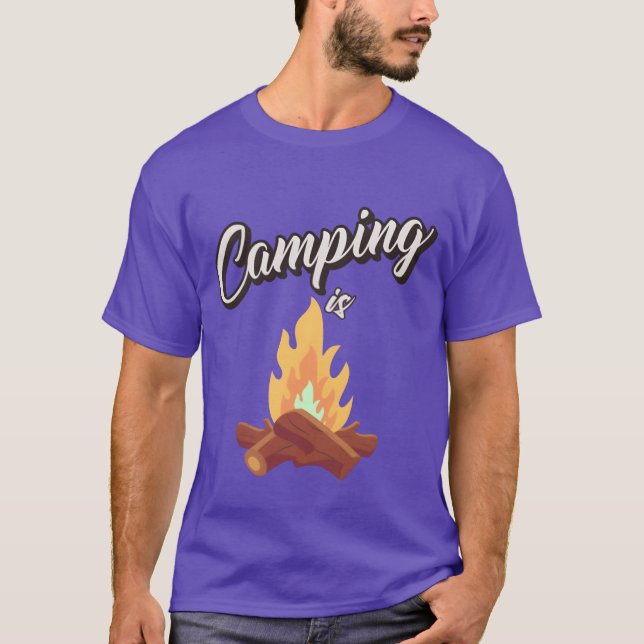 Camiseta Camping lagerfeuer boy (Frente)