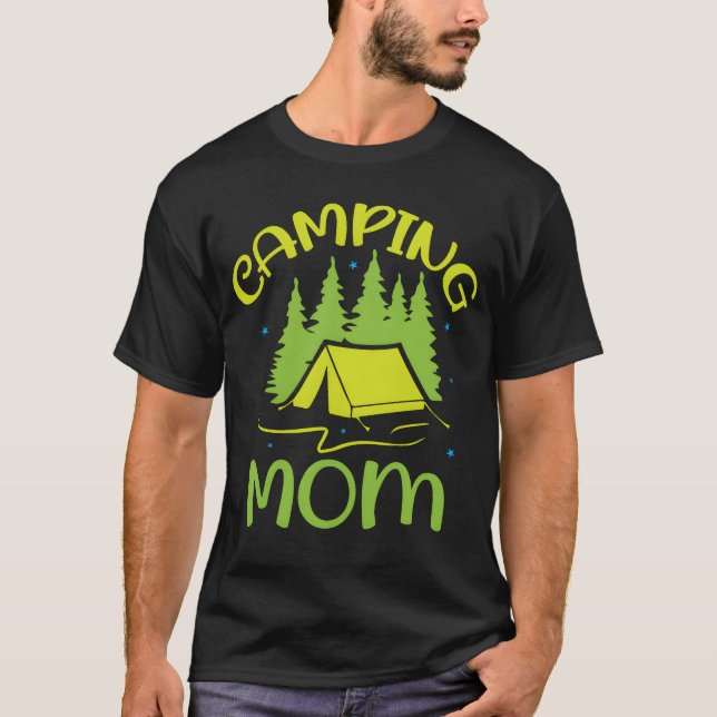 Camiseta Camping mom Happy Camp lover vintage (Frente)