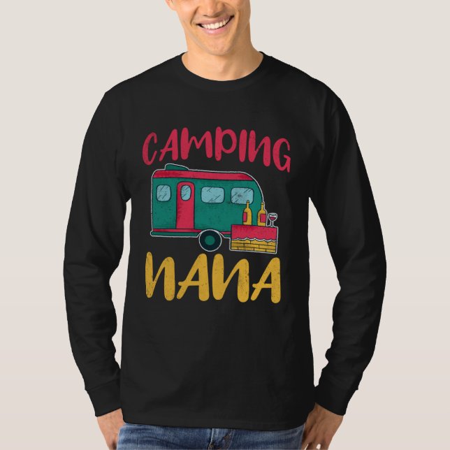 Camiseta Camping Nana Glamping Glamp Camp (Frente)