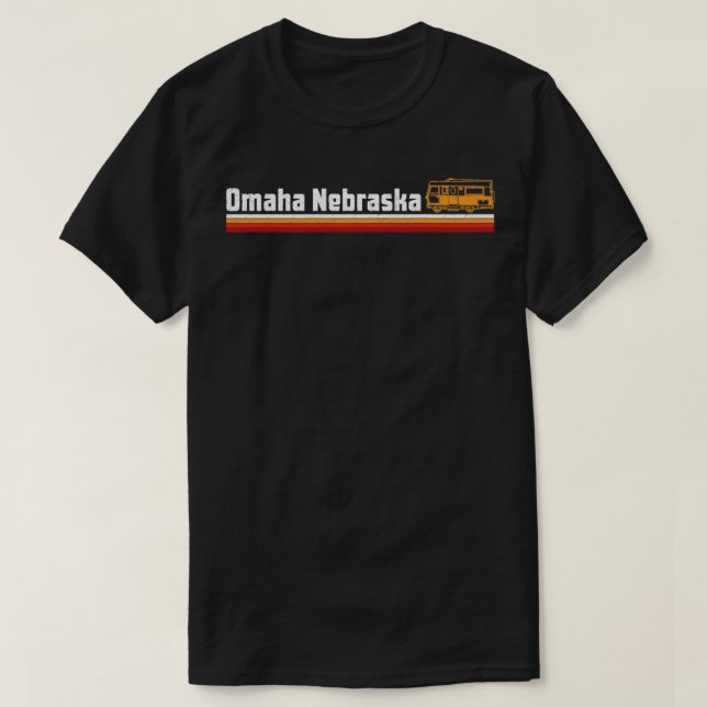 CAMISETA CAMPING OMAHA NEBRASKA (Frente do Design)
