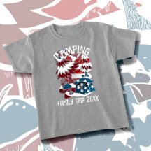 Camping Patriotic Family Trip Year T Shirt