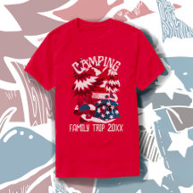 Camping Patriotic Family Trip Year T Shirt