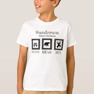 Camiseta Camping Personalizado da Reunião Familiar Engraç