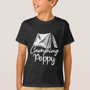 Camiseta Camping Poppy Camper Família Correspondência Viage