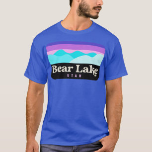 Camiseta Camping Retro Crachá Bear Lake Utah