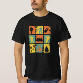 Camiseta camping retro vibes, compor Fires Amigos