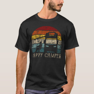 Camiseta Camping RV Feliz Caminhante Homens Mulheres menina
