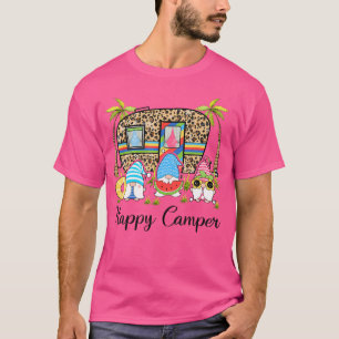 Camiseta Camping Rv Gnomo Camper Happy Summer Campi