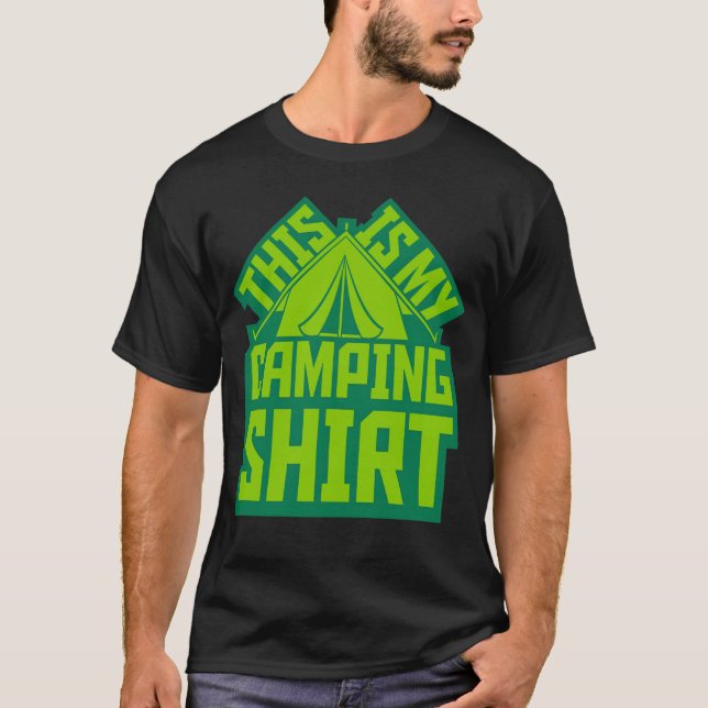 Camiseta Camping shirt outr tent family (Frente)