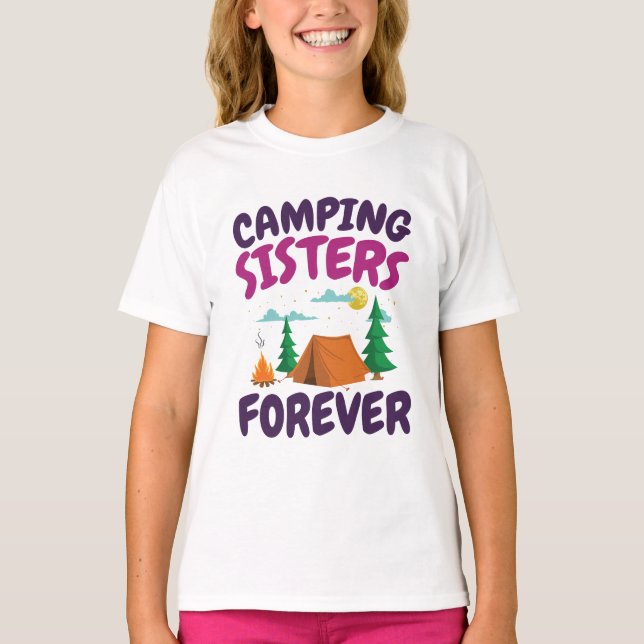 Camiseta Camping Sisters Forever (Frente)