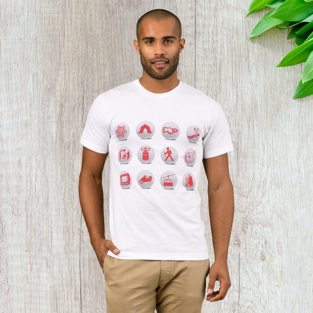 Camiseta Camping & Skiens T-Shirt (Criador carregado)