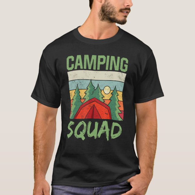 Camiseta Camping Squad Camp Campfire Camper Campsite (Frente)