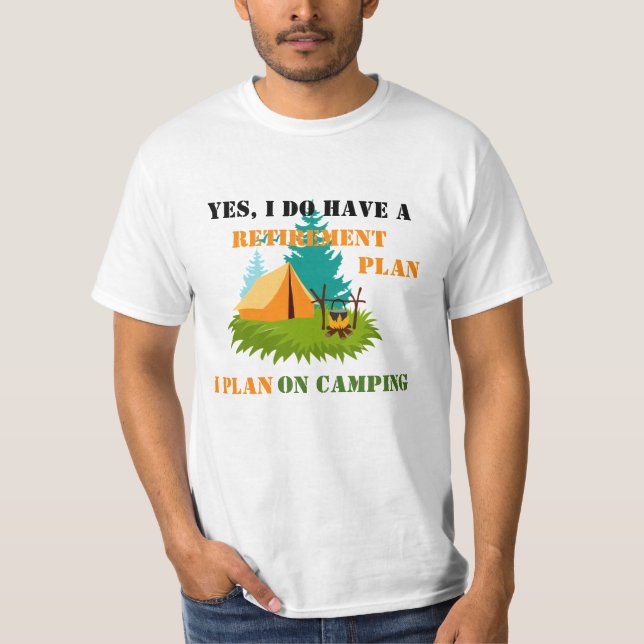 Camiseta Camping T-Shirt Humoroso (Frente)