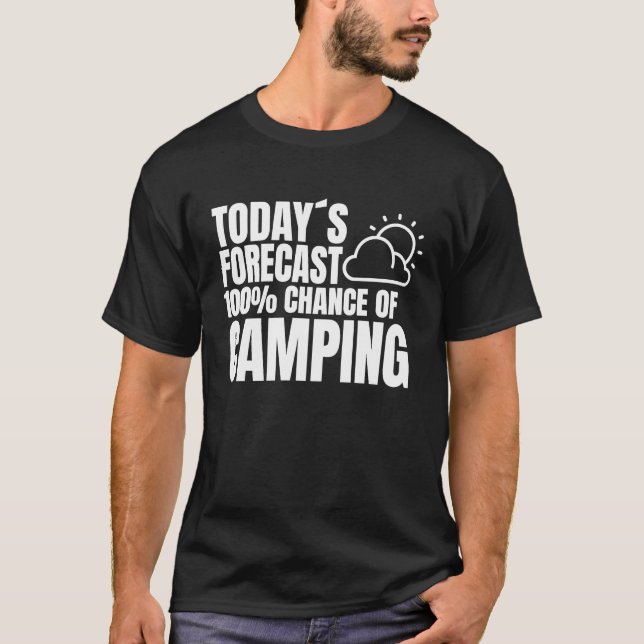 Camiseta Camping tents campsite weather preview camping (Frente)