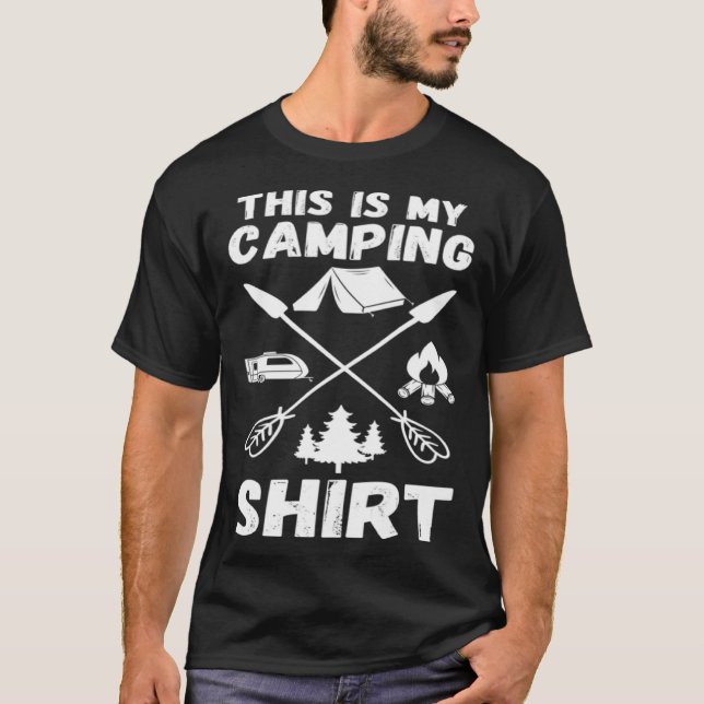 Camiseta Camping Trailer Dies ist mein Camping   Camper Va (Frente)