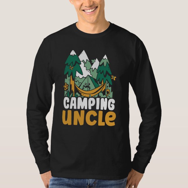 Camiseta Camping Uncle Campsite Camper Hobby Camp (Frente)