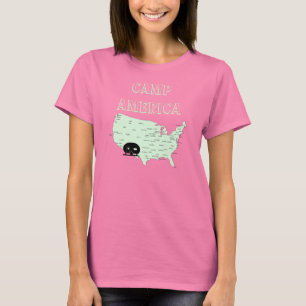 Camiseta Camping USA Map RVing Camp America T-Shirt