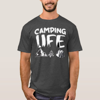 Camiseta Camping Vida Amor Camping garota