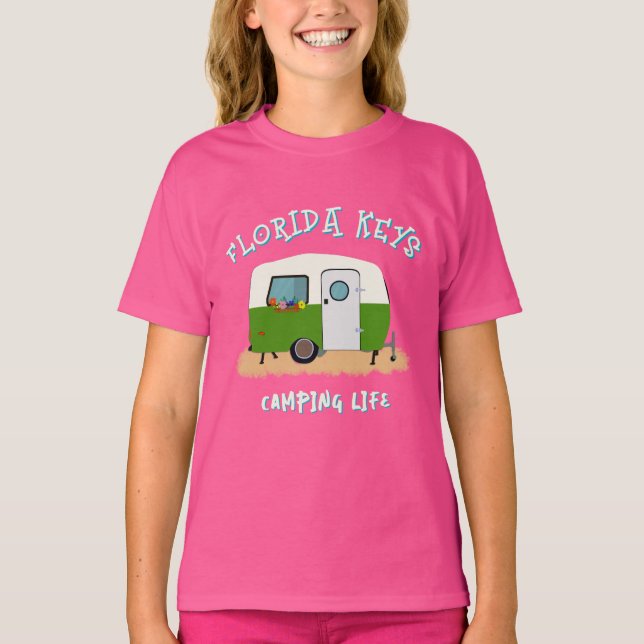 Camiseta Camping Vida Florida Keys RV  (Frente)