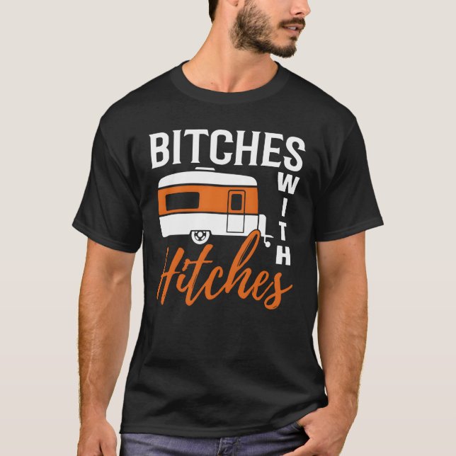 Camiseta Camping With Hitches family (Frente)