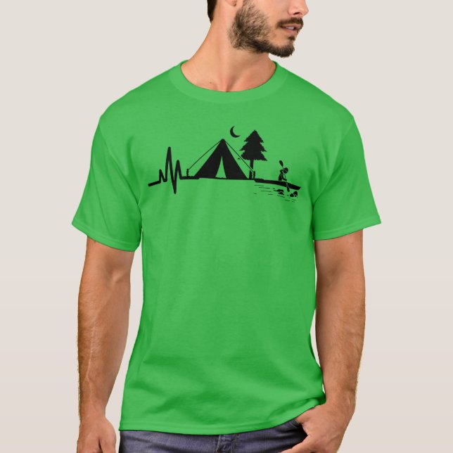 Camiseta Campingent Kayak Heartbeat Lifeline girl (Frente)