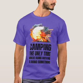 Camiseta Campinghe Onlyime Where Doing Nothing Is Doing boy