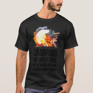 Camiseta Campinghe Onlyime Where Doing Nothing Is Doing boy