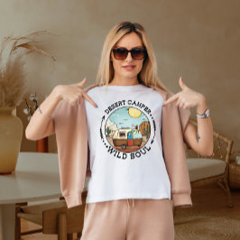 Camiseta Campingueiro do deserto alma selvagem