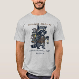 Camiseta Campingueiro Profissional - Guaxinim Explorador No
