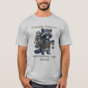 Camiseta Campingueiro Profissional - Guaxinim Explorador No