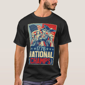 Camiseta Campions Nacionais de 1776 250 Anos da América EUA