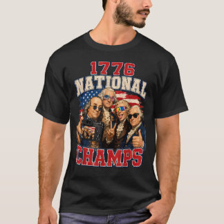 Camiseta Campions Nacionais de 1776 Patriótico Divertido Am