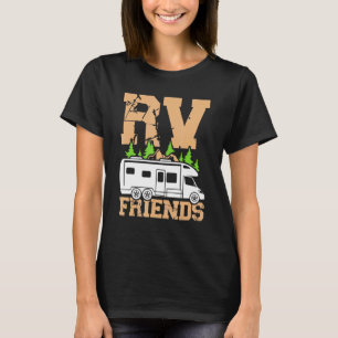 Camiseta Campista De Acampamento Rv Motorhome Amigos 2