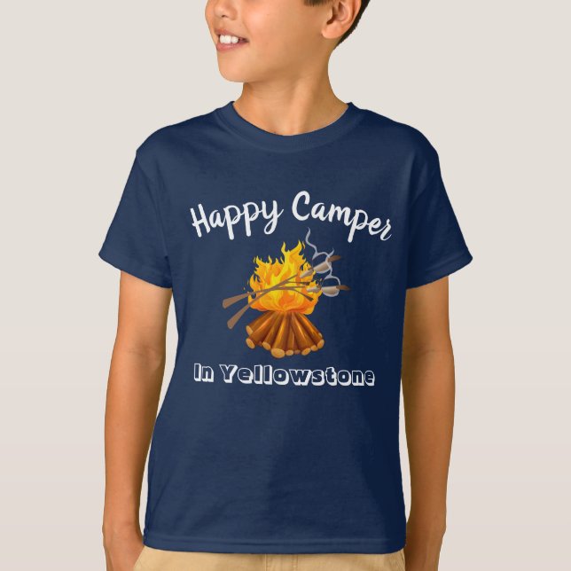 Camiseta Campista Feliz de Camisa-T (Frente)