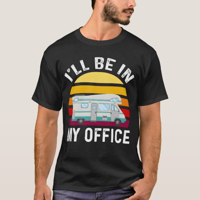 Camiseta Campista RV Camping retrô (Frente)