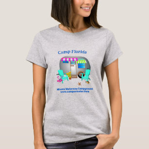 Camiseta Campista Tropical RV Southern Custom Text Shirt