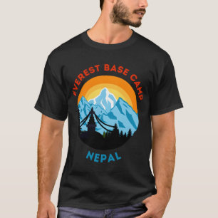 Camiseta Campo Base do Monte Everest Nepal Moain Hiker Clim