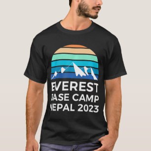 Camiseta Campo Base do Monte Everest Trek 2023 Himalaia