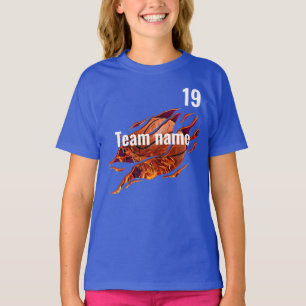 Camiseta Campo da Equipe de Basquete do Esporte Dia da Chee