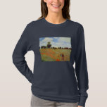 Camiseta Campo das papoilas, Claude Monet<br><div class="desc">Campo das papoilas. Pintura de paisagem por Claude Monet. Claude Monet (1840 - 1926) era um fundador da pintura impressionista francesa, e o médico o mais consistente e o mais prolífico da filosofia do movimento de expressar suas percepções antes da natureza, especialmente para a pintura de paisagem do plein-ar. O...</div>