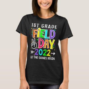 Camiseta Campo Day 2022 First Grade Permitir Que Os Jogos C