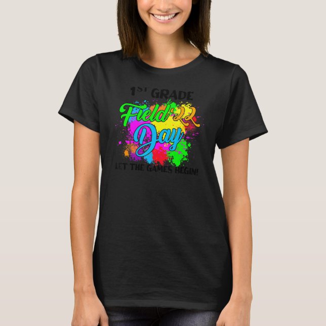 Camiseta Campo Day 2022 First Grade Permitir Que Os Jogos C (Frente)