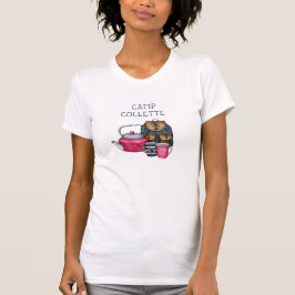 Camiseta Campo de acampamento de acampamento Nome Tee