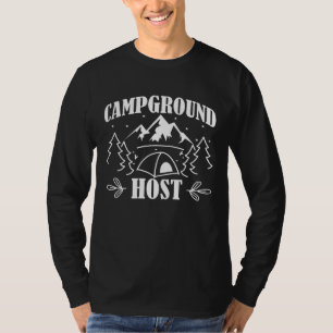 Camiseta Campo de acampamento Tent Campground Host