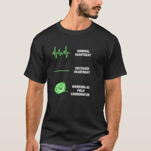 Camiseta Campo de batalha do Treinador de Campo do Coordena