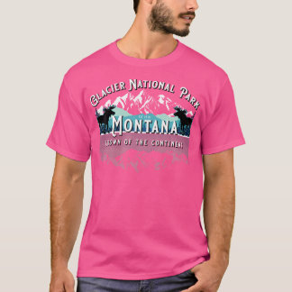 Camiseta Campo de caminhada Moose do Parque Nacional Glacie