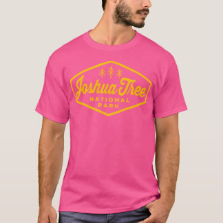Camiseta Campo de Crachá do Parque Nacional Retro Hexágono 